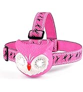 DX DA XIN Pink Owl Headlamps for Kids Stocking Stuffers Christmas Gifts for 3-10 Years Old Boys G...