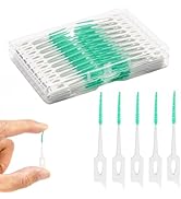 ACSKD Dental Floss Picks, 200 Count, Soft Rubber Brush Head, Interdental Brushes with Convenient ...