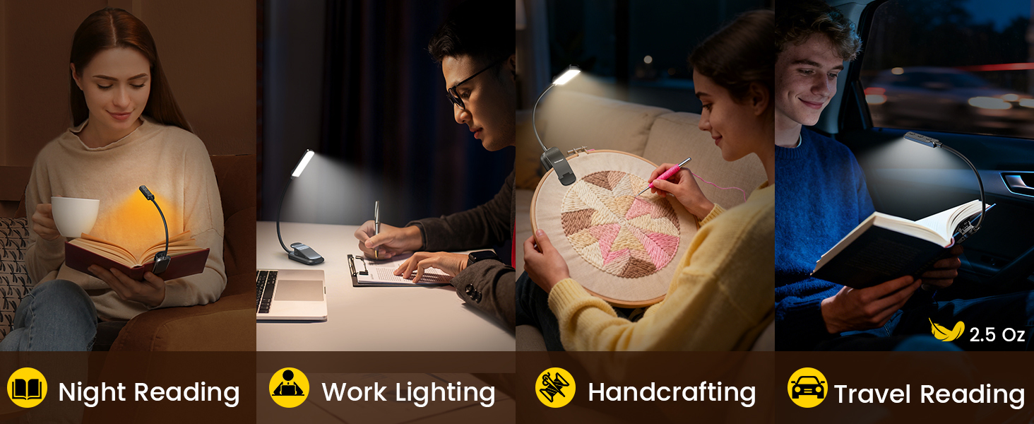 reading lights for books at night