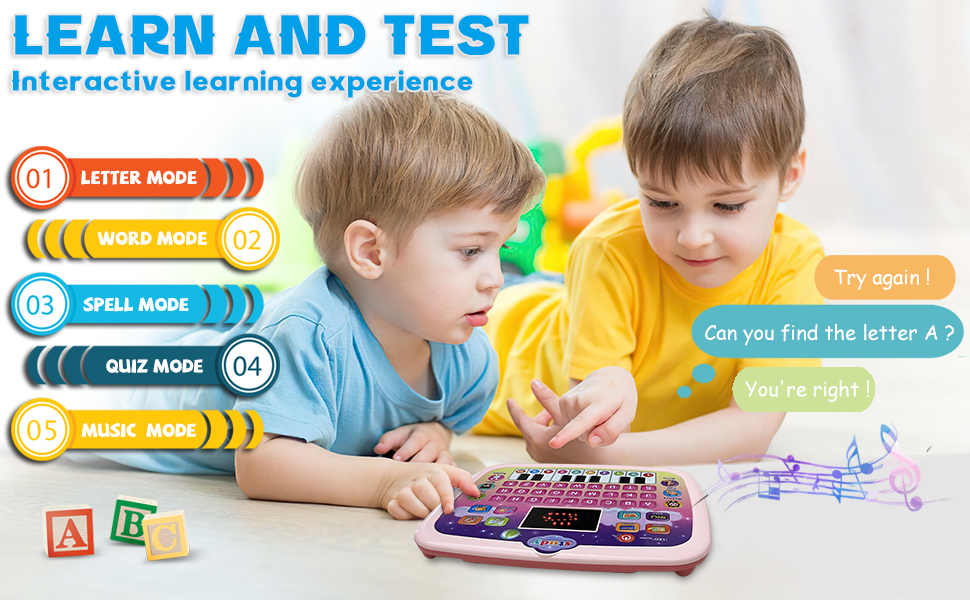 learning pad for kids 2-5