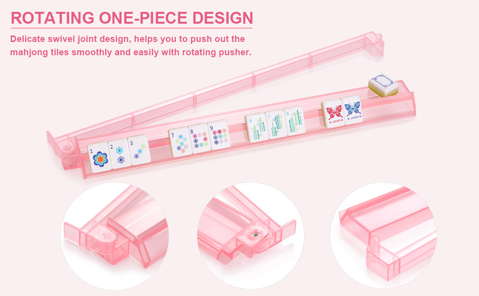 mahjong racks with pusher