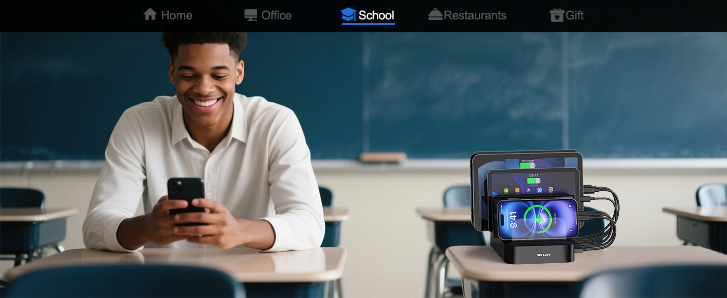 Charging station 6A classroom