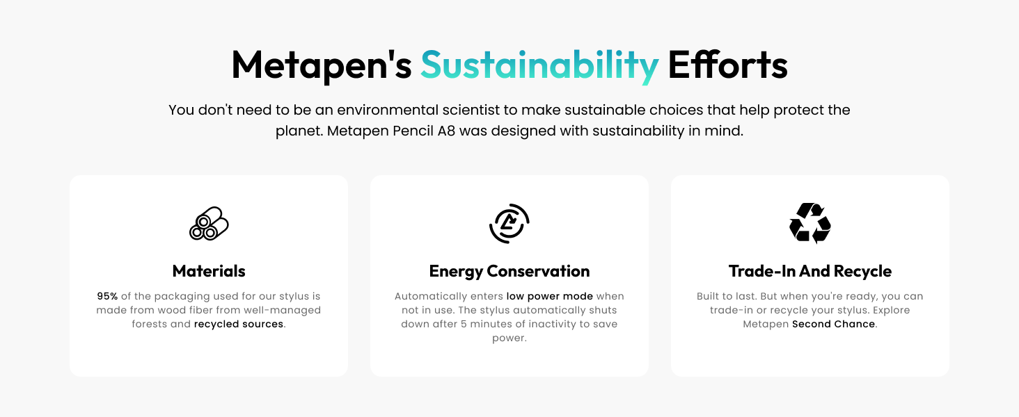 Metapen&amp;#39;s Sustainability Efforts
