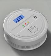 4 Packs Smoke &amp; Carbon Monoxide Detector Battery Operated,2-in-1 Smoke Detector Carbon Monoxide D...