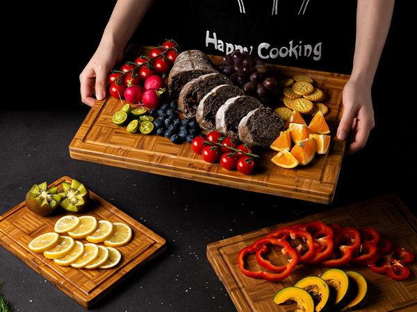 bamboo cutting boards set