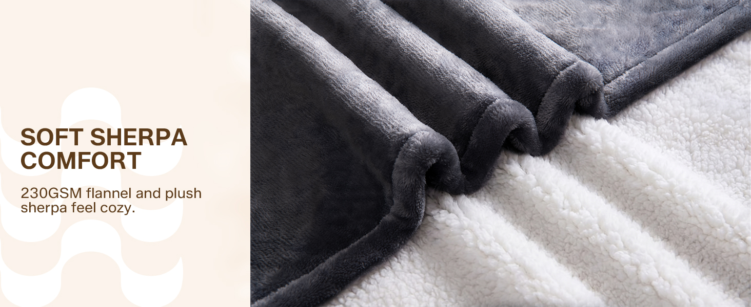 electric heated blanket full throw queen throw fast even heating auto off timer flannel sherpa soft