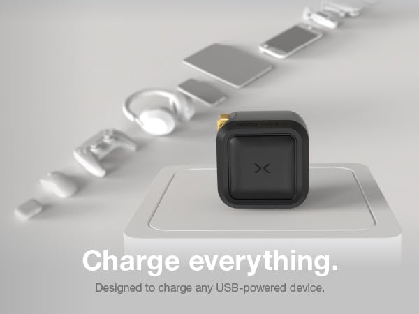 Charge everything - smartphones, tablets, laptops, headphones, earbuds, speakers, gaming controllers
