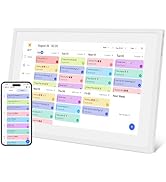 SSA 10.1-inch Smart Digital Calendar: Touchscreen Family Organizer with Chore &amp; Meal Planner App