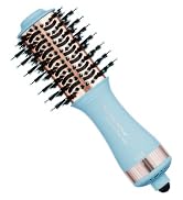 travel hair dryer brush-sky blue &amp;amp;amp;amp;amp; rose gold