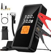 Preciva 8000mAh Jump Starter - 8000A Peak Car Battery Charger with Smart Air Compressor (150PSI),...