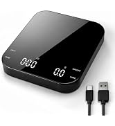 CULIKEM Pour-Over Coffee Scale with Timer, 100-Day USB-C Rechargeable | 0.1g Precision, Silent Gl...