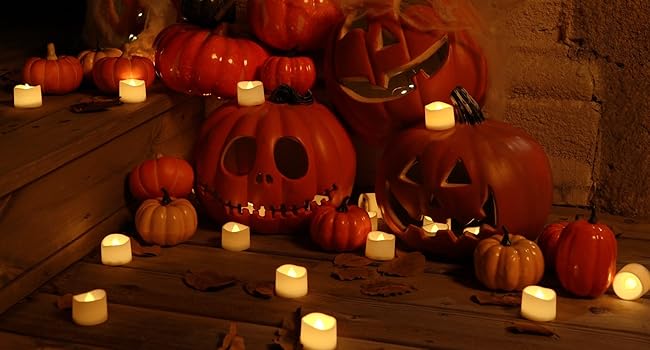 pumpkin tea lights