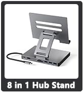 iPad Pro USB C Hub Stand, Adapter for iPad Pro M4 M2 M1 13 12.9 11 Inch iPad Air Docking Station ...