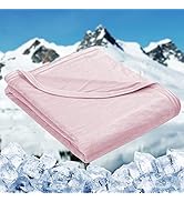 HOMFINE Cooling Blankets for Hot Sleepers - Summer Blanket Thin Lightweight Breathable Soft Doubl...