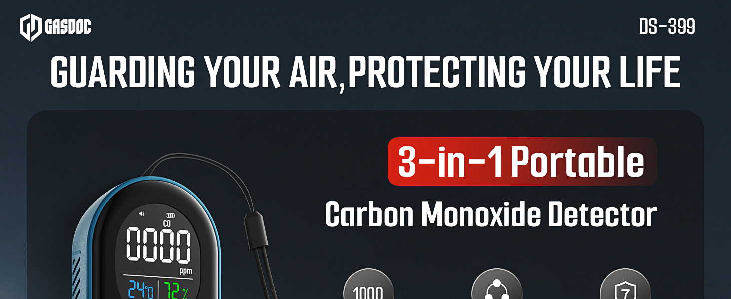 portable carbon monoxide detector