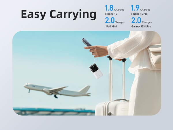 30w power bank fast charger portable