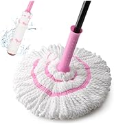 KeFanta Self Wringing Twist Mops for Floor Cleaning, Microfiber Floor Mop with Wringer, 57 