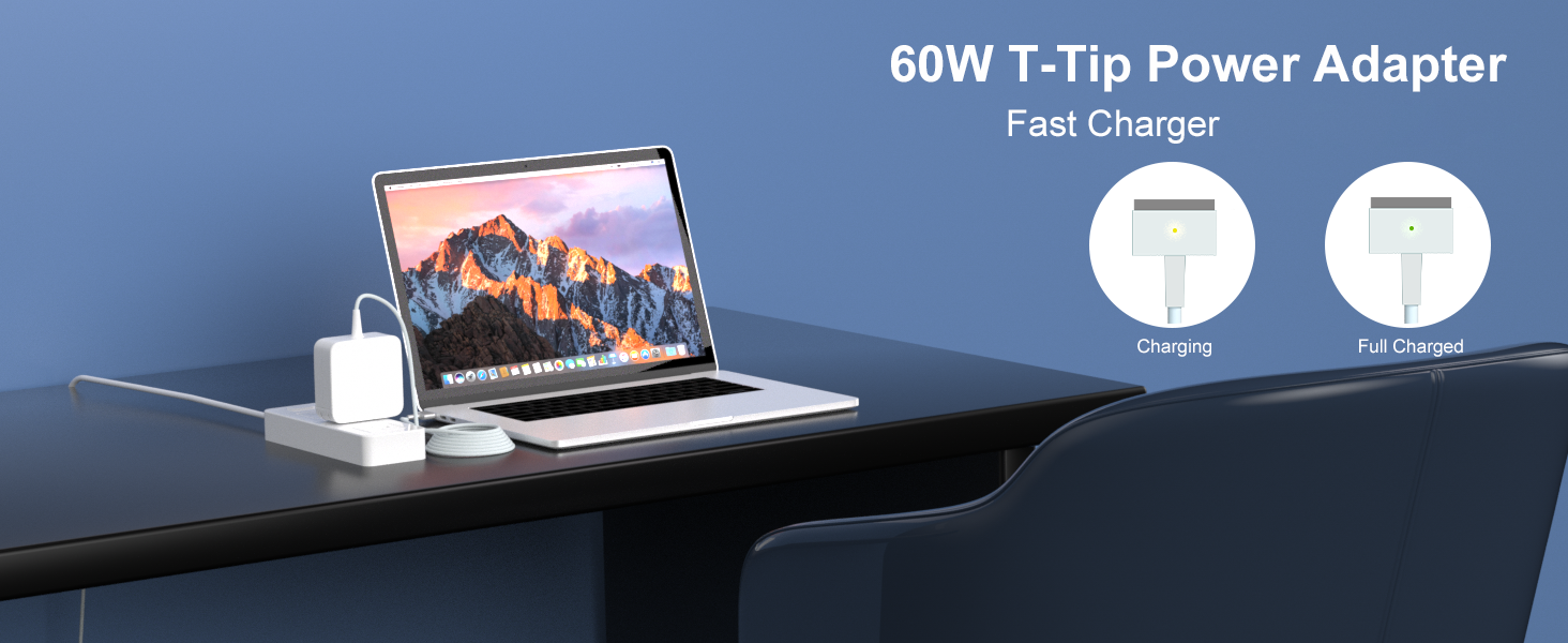 Compatible with 60w magsafe 2 power adapter