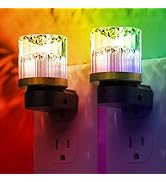 L LOHAS LED Night Light, Night Lights Plug into Wall with 10 Color Change RBG Nightlight Plug in ...