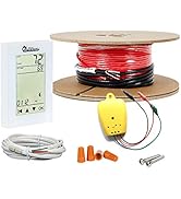 Dr Infrared Heater Electric Radiant Floor Heating Cable Kit with WIFI Thermostat and Installation...