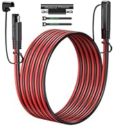 Bateria Power 10AWG 10FT SAE Extension Cable, SAE Quick Disconnect Connector for Automotive, Sola...