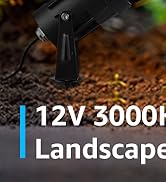 SUNVIE 12W Low Voltage LED Landscape Lights with Connectors, Outdoor 12V Super Warm White (900LM)...
