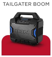 ION Tailgater Boom - Outdoor Portable Bluetooth Speaker with Mic in, FM Radio, USB Port, Battery,...
