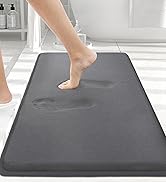 smiry Memory Foam Bath Mat, Extra Soft Absorbent Bathroom Rugs Non Slip Bath Rug Runner for Showe...