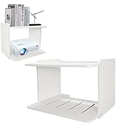2-Be-Best Projector Shelf - Larger, Durable Design, 2 Layers Floating Wall Shelves for Projector,...