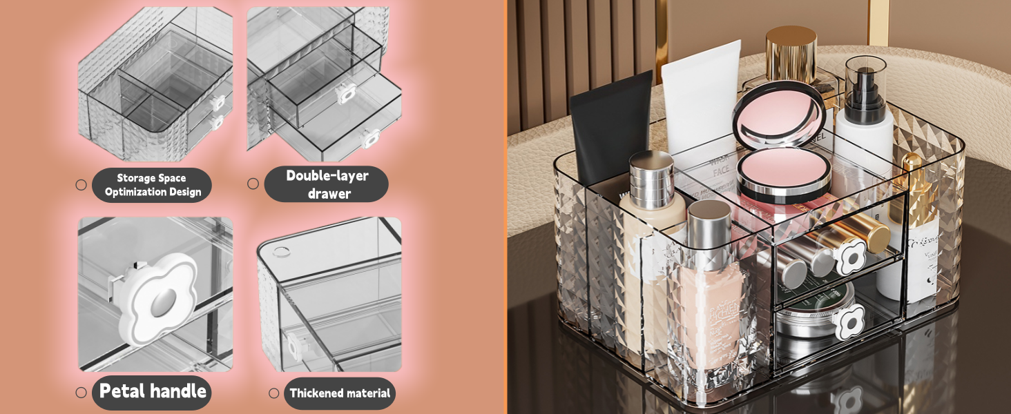 clear storage drawers