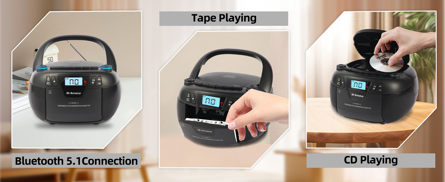 Boombox CD Player Portable