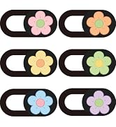 PRESSINART 6Pcs 6 Styles Laptop Camera Cover Slide Flowers 0.03 Inch Ultra Thin Webcam Cover for ...