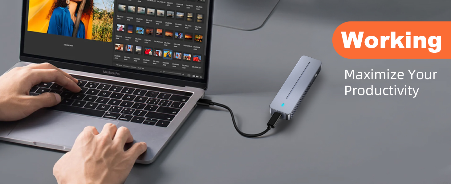 M.2 NVMe SATA SSD Enclosure