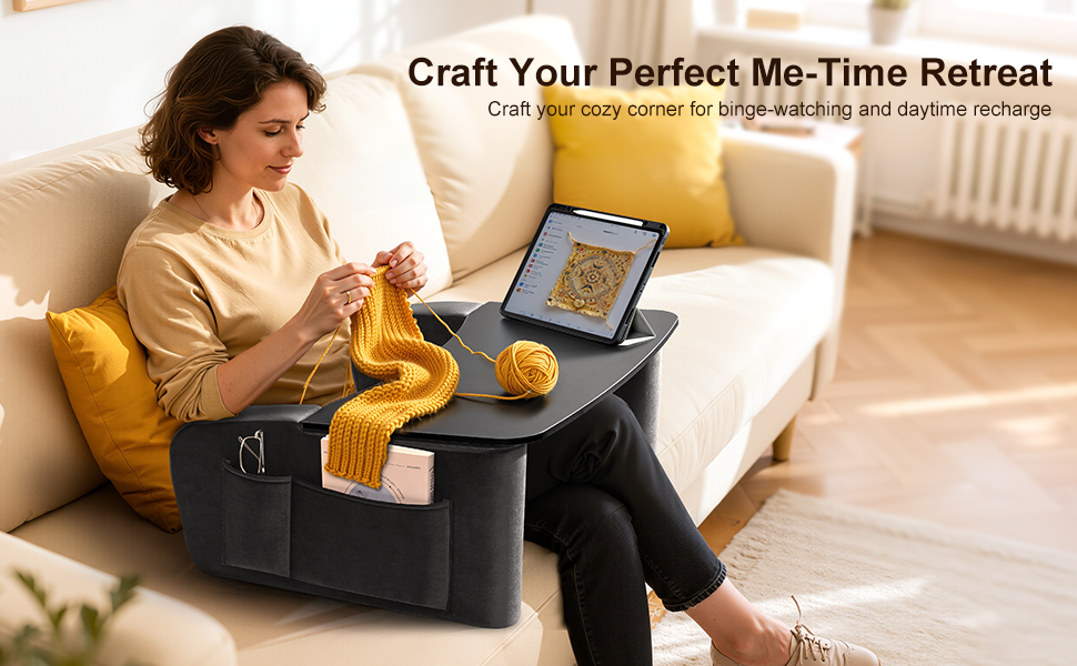 Crochet Pillow for Lap Support