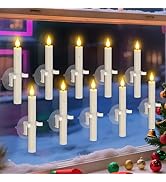PChero 10 PCS Window Candles with Dusk to Dawn Sensor, 7.2