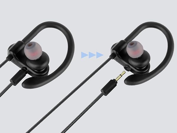 USB Earbud with Boom Mic for Computers_EBM-C_Detachable Boom Mic