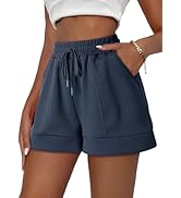 Dokotoo Women's Air Layer Casual Comfy Moisture Wicking Drawstring Shorts with Pockets