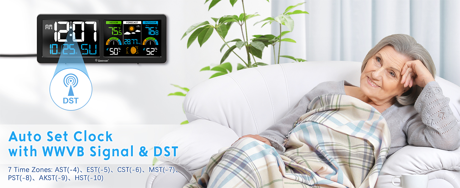 Multi-Functional Atomic Clock Weather Station