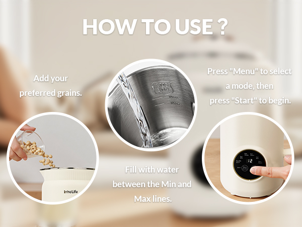 details of the almond milk maker