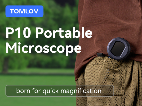 TOMLOV P10 Microscope for Adults Kids