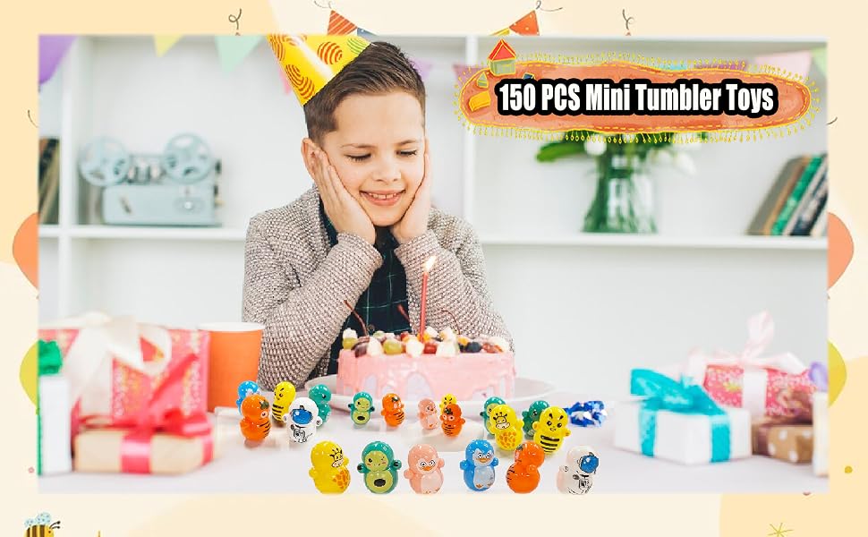 150 PCS Mini Tumbler Toys