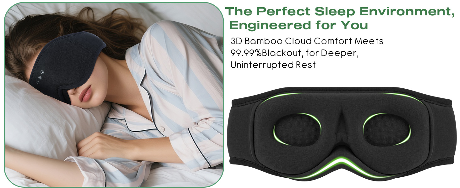 bluetooth sleep mask total blackout