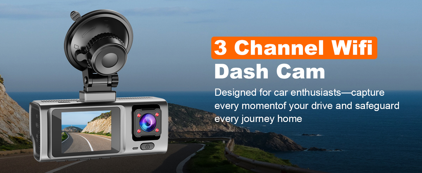 3 channel dash cam