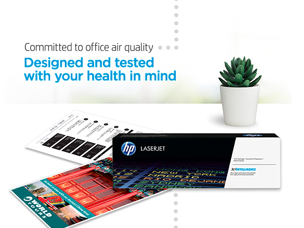 original hp toner print vibrant color recycled cartridges high air quality secure printing