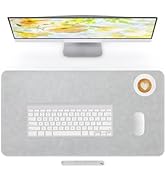 NUOYOU Soft Crazy Horse Leather Desk Pad Large Mouse Pad Waterproof Non-Slip Laptop Computer Desk...