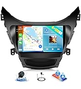 [4+128GB] Android 15 Car Stereo for Hyundai Elantra 2011 2012 2013 with Wireless CarPlay Android ...