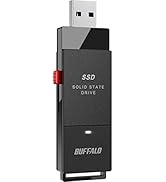 BUFFALO External SSD 2TB - Up to 600MB/s - USB-C - USB-A - USB 3.2 Gen 2 (Compatible with PS4 / P...