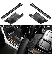 BMZX for Tesla Model Y Door Sill Protector 5 Seater (Not fit 7 Seater) Carbon Fiber Door Sill Scu...