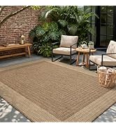 MontVoo-Outdoor Rug-Patio Rug 5x7 ft Polypropylene Indoor Outdoor Rugs Outdoor Carpet for Patio D...