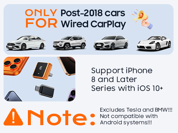 Houflody Wireless CarPlay Adapter for Apple